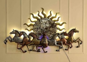 Metal-lucky-Horse-Wall-Sculpture
