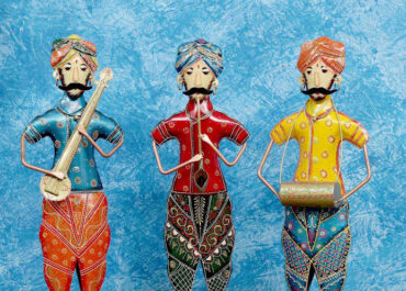 Bhangra-Musicians-Rajasthani-Art-Human-Figurines-Set-Three