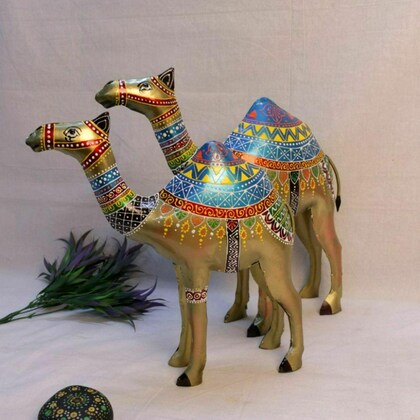 Iron-Painted-Camel-Large-Set-of-Two