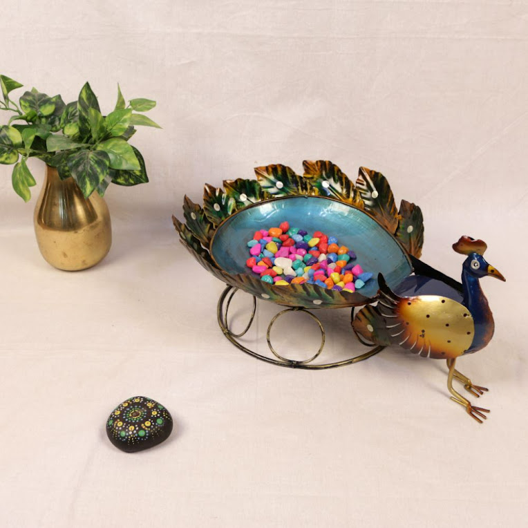 Iron-Painted-Peacock-Bowl