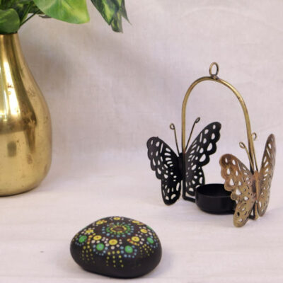 Iron-Painted-Tea-Light-Butterfly-Iron-Tealight-Holder