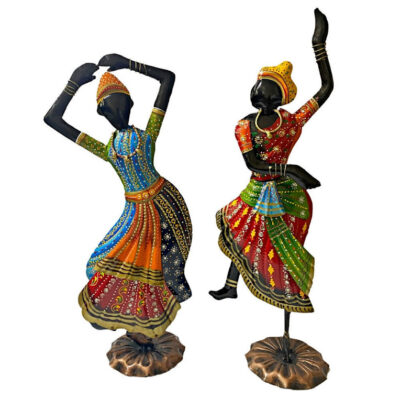 Kathak-Dancing-Doll-Metallic-Fingurine-set-Two