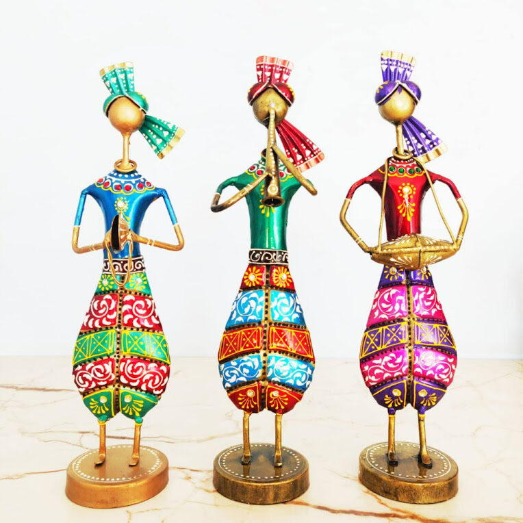 Multicolour-Rajasthani-Man-Musician-Set-of