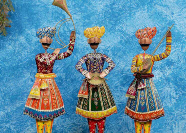 Rajasthani-Art-Music-Band-Human-Figurines-Set-Three