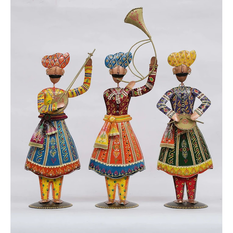 Rajasthani-Art-Music-Band-Human-Figurines-Set