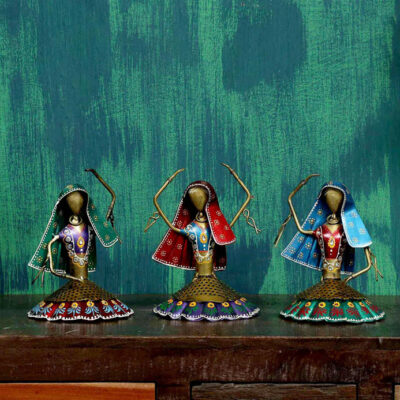 Traditional-Art-Dancing-Women-Metal-Human-Figurines-Set