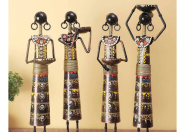 Tribal-Lady-Farmer-Figurine-set-Four