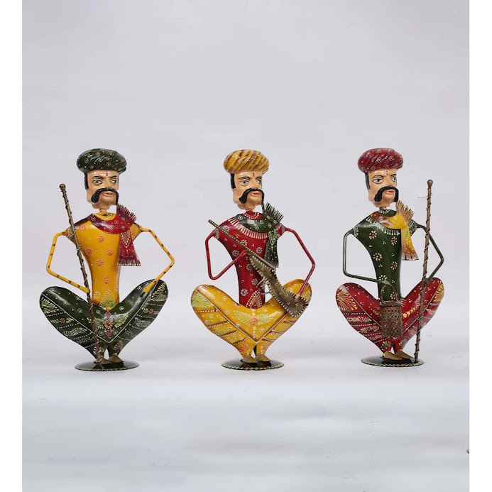 West-Indian-Musicians-Rajasthani-Art-Human-Figurines