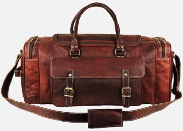Leather Travel Weekender-Duffel-Bag-for-Men-and-Women