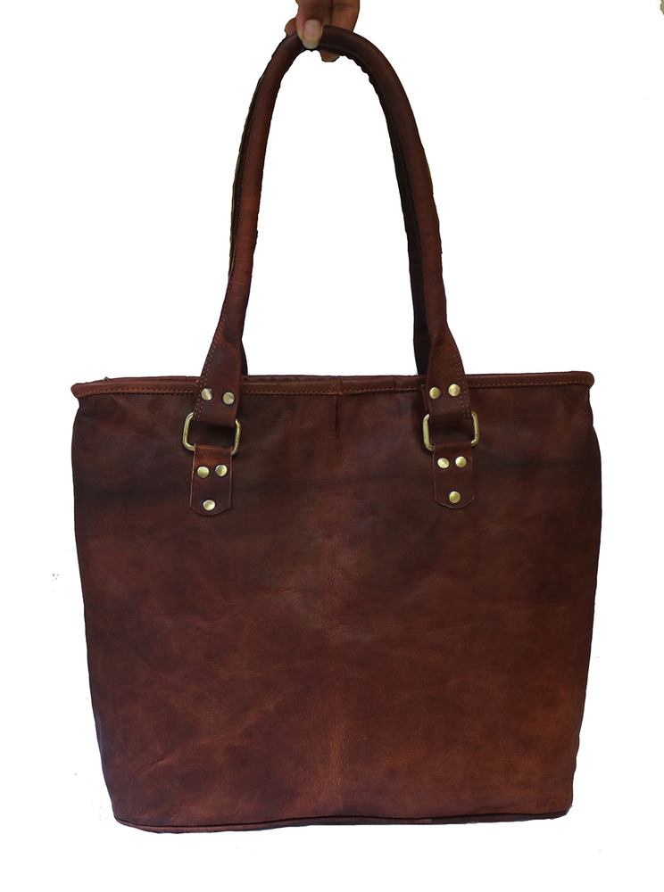 Leather-Tote-Bag-for-Women-Zipper-Closure-Shoulder-bag