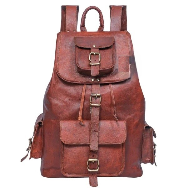 Leather-luggage-bag