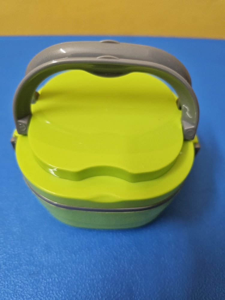 Lunch Box with Handle and Push Lock for School Kids