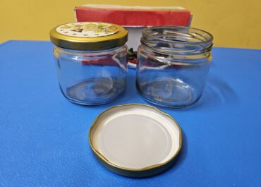 Two Pieces Jar set Glass