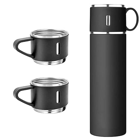 Stainless Steel Vacuum Flask Set with Two Cups Online
